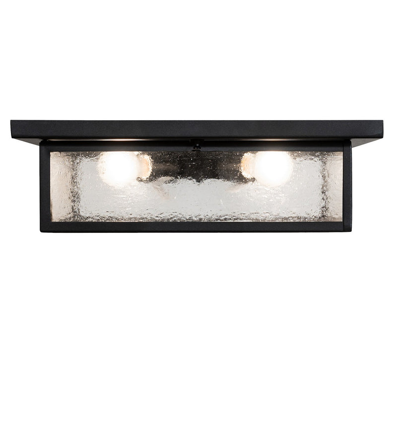 Meyda Tiffany 253333 Four Light Flushmount, Textured Black