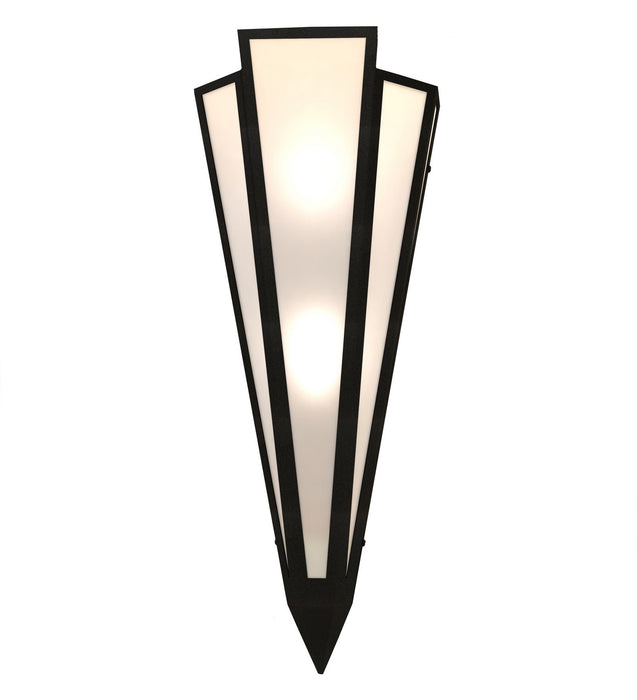 Meyda Tiffany 255754 Two Light Wall Sconce, Textured Black
