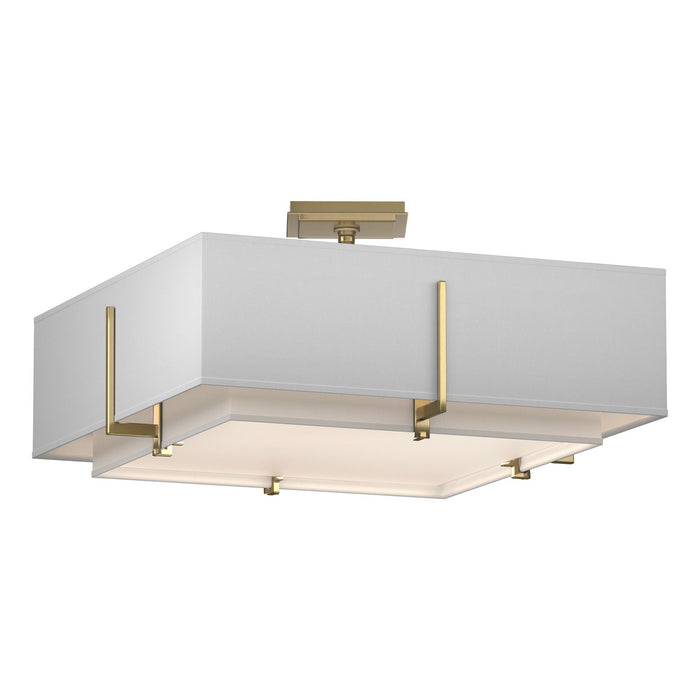 Hubbardton Forge 126510-SKT-86-SF1605-SF2012 Four Light Semi-Flush Mount, Modern Brass