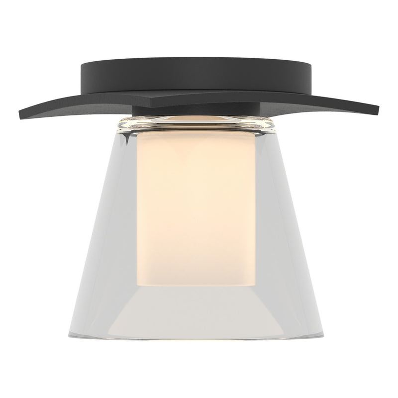 Hubbardton Forge 126601-SKT-10-ZU0284 One Light Semi-Flush Mount, Black