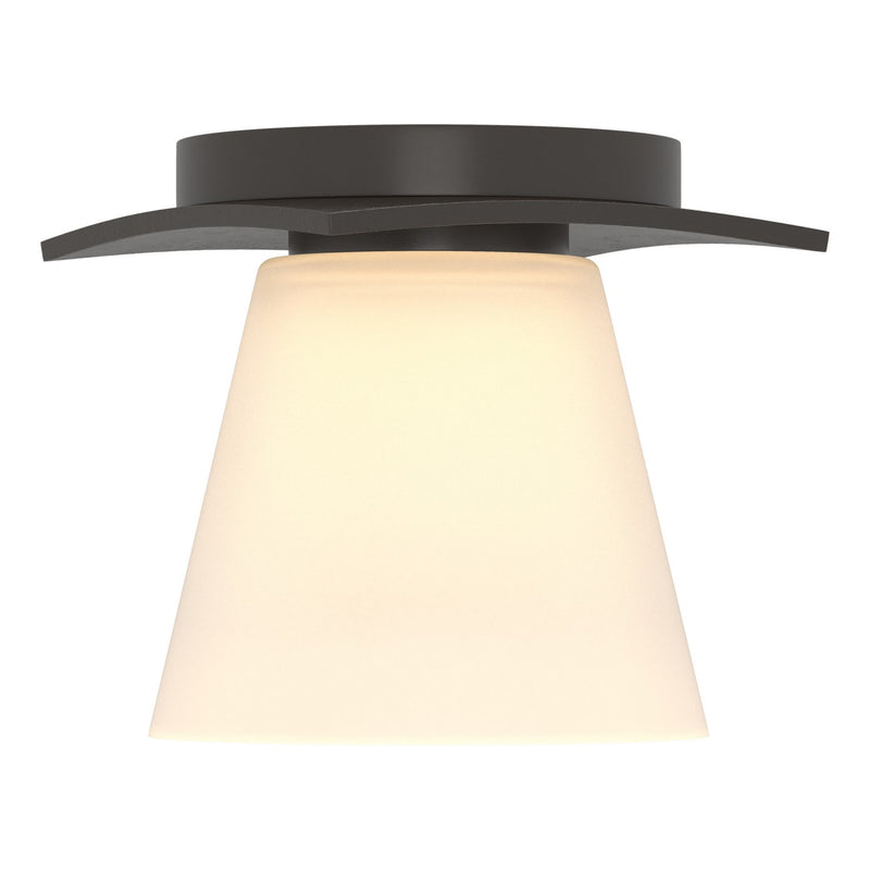 Hubbardton Forge 126601-SKT-14-GG0242 One Light Flush Mount, Oil Rubbed Bronze
