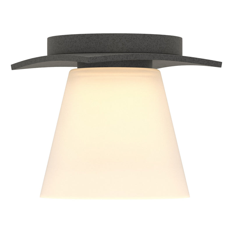 Hubbardton Forge 126601-SKT-20-GG0242 One Light Semi-Flush Mount, Natural Iron