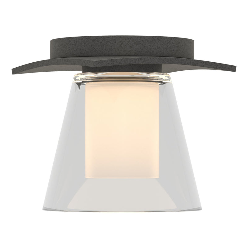 Hubbardton Forge 126601-SKT-20-ZU0284 One Light Semi-Flush Mount, Natural Iron