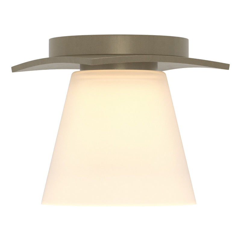 Hubbardton Forge 126601-SKT-84-GG0242 One Light Semi-Flush Mount, Soft Gold