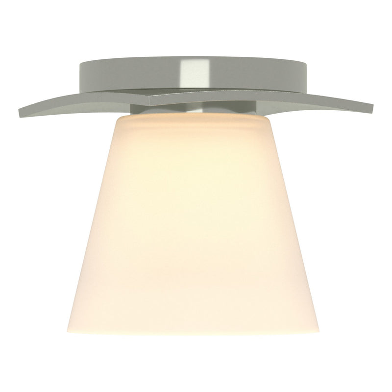 Hubbardton Forge 126601-SKT-85-GG0242 One Light Semi-Flush Mount, Sterling