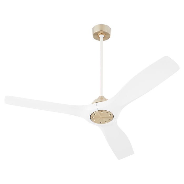 Oxygen 3-118-640 52" Ceiling Fan, Aged Brass / White