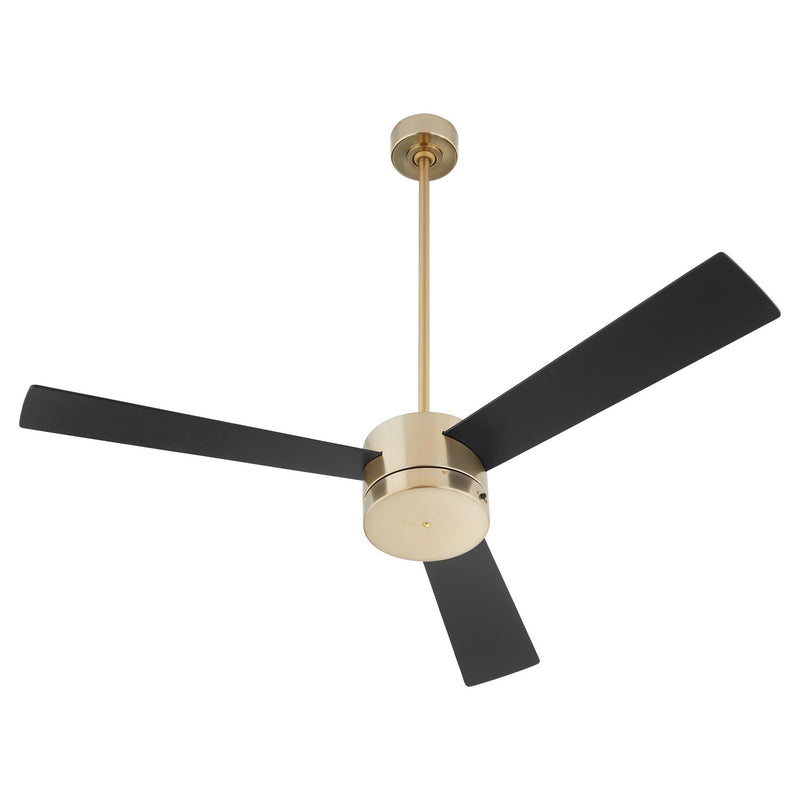 Quorum 3-119-40 52" Ceiling Fan, Aged Brass