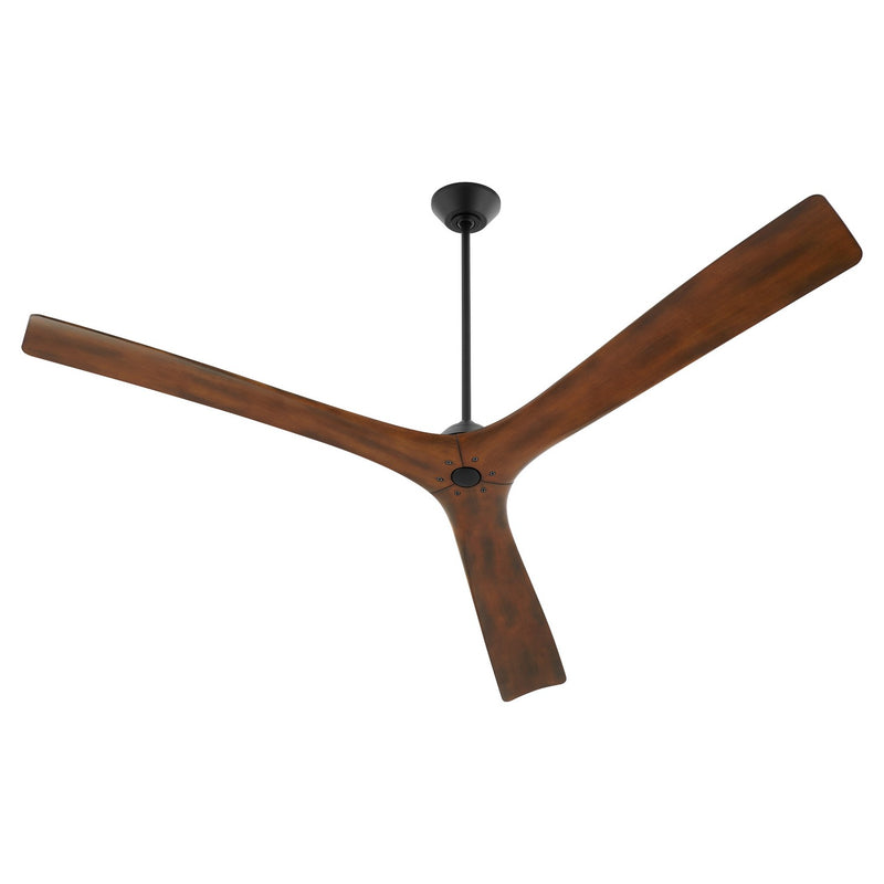 Quorum 3-121-2115 72" Ceiling Fan, Black|Walnut