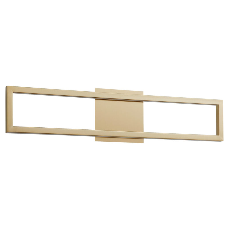 Quorum 3-5055-40 LED Vanity, Aged Brass