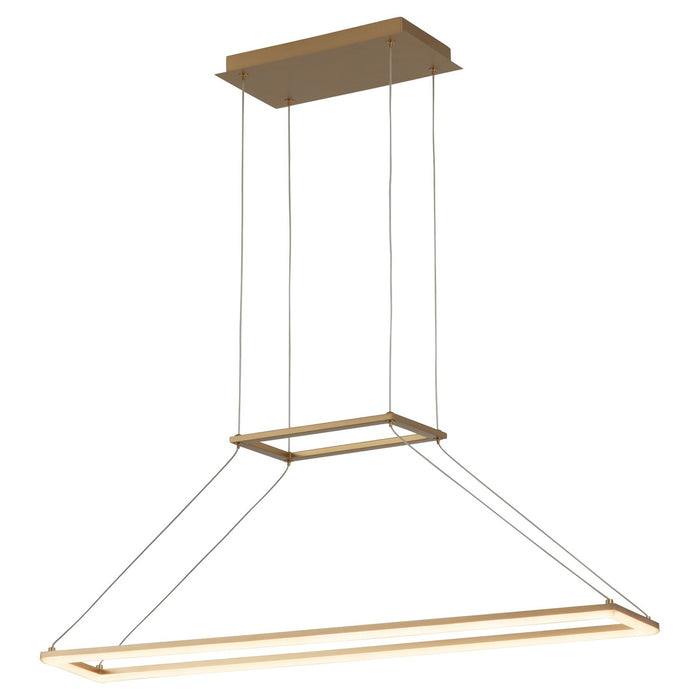 Oxygen 3-6054-40 LED Pendant, Aged Brass