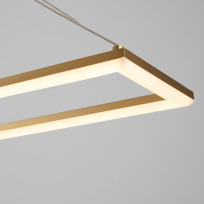 Oxygen 3-6054-40 LED Pendant, Aged Brass