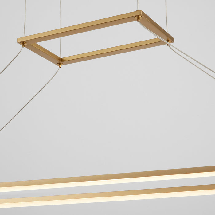Oxygen 3-6054-40 LED Pendant, Aged Brass