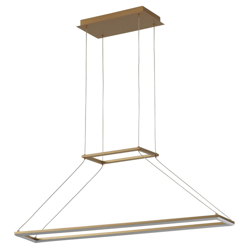 Quorum 3-6054-40 LED Pendant, Aged Brass