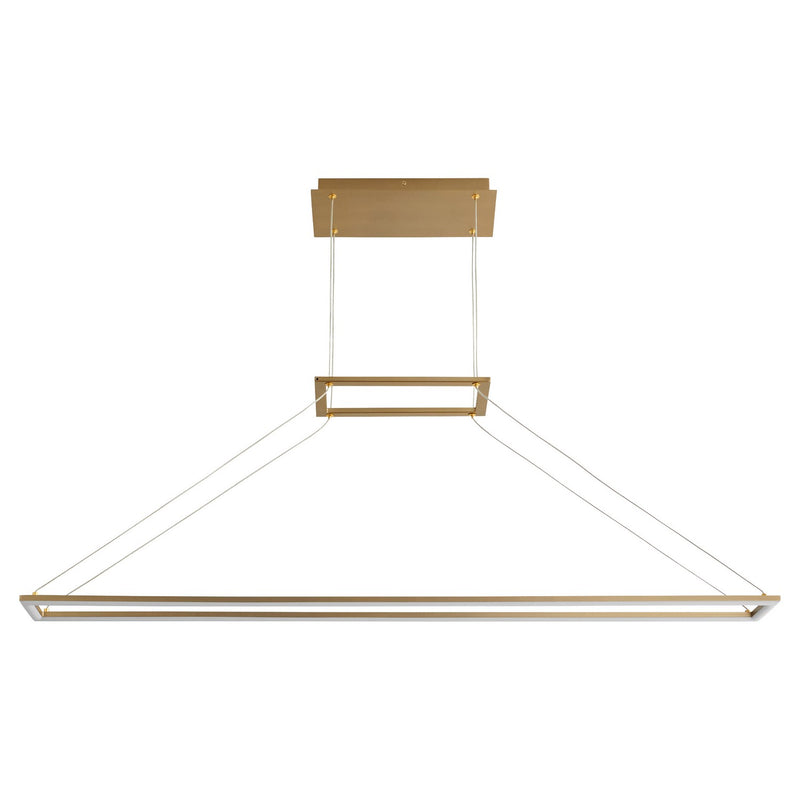 Quorum 3-6055-40 LED Pendant, Aged Brass