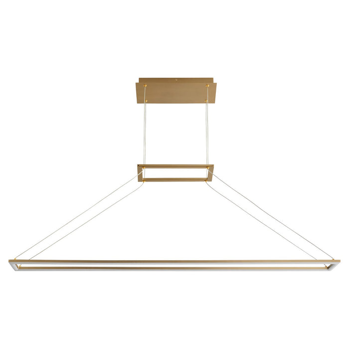 Oxygen 3-6055-40 LED Pendant, Aged Brass
