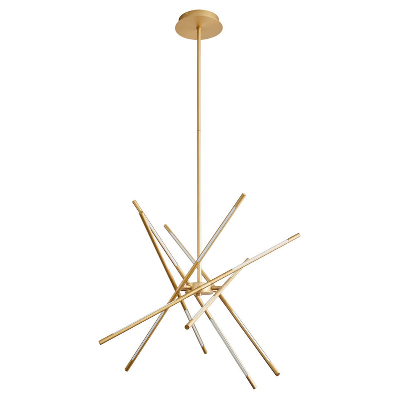 Quorum 3-803-40 LED Pendant, Aged Brass