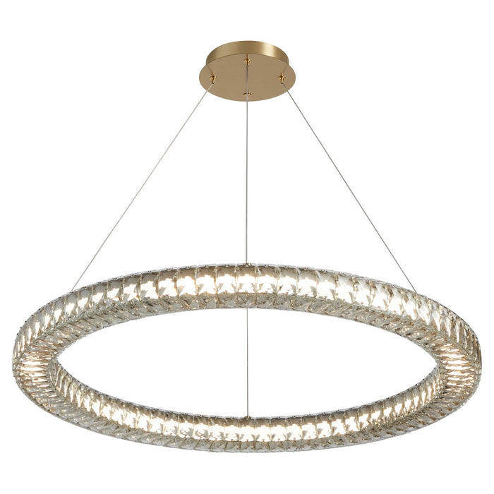 Oxygen 3-875-40 LED Pendant, Aged Brass