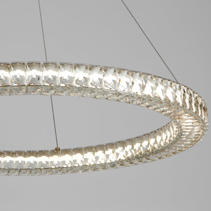 Oxygen 3-875-40 LED Pendant, Aged Brass