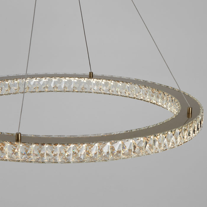 Oxygen 3-875-40 LED Pendant, Aged Brass