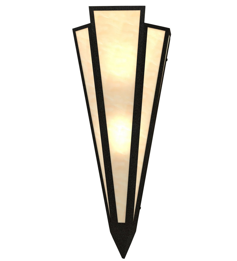 Meyda Tiffany 255757 Two Light Wall Sconce, Textured Black