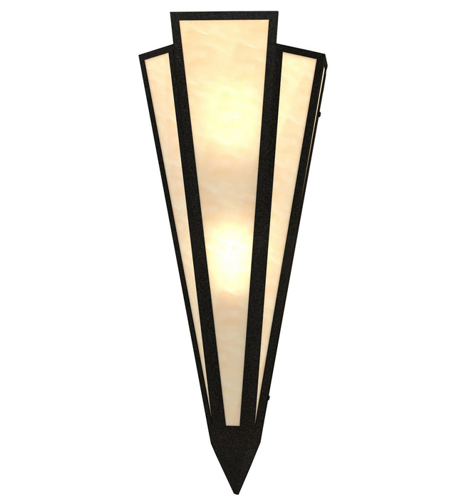 Meyda Tiffany 255757 Two Light Wall Sconce, Textured Black
