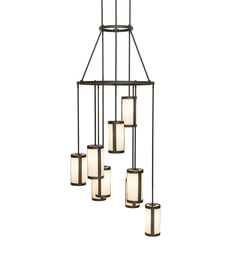Meyda Tiffany 257010 Nine Light Chandelier, Oil Rubbed Bronze