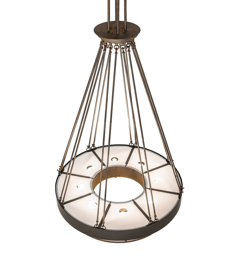 Meyda Tiffany 258514 LED Pendant, Cortez Gold & Timeless Bronze