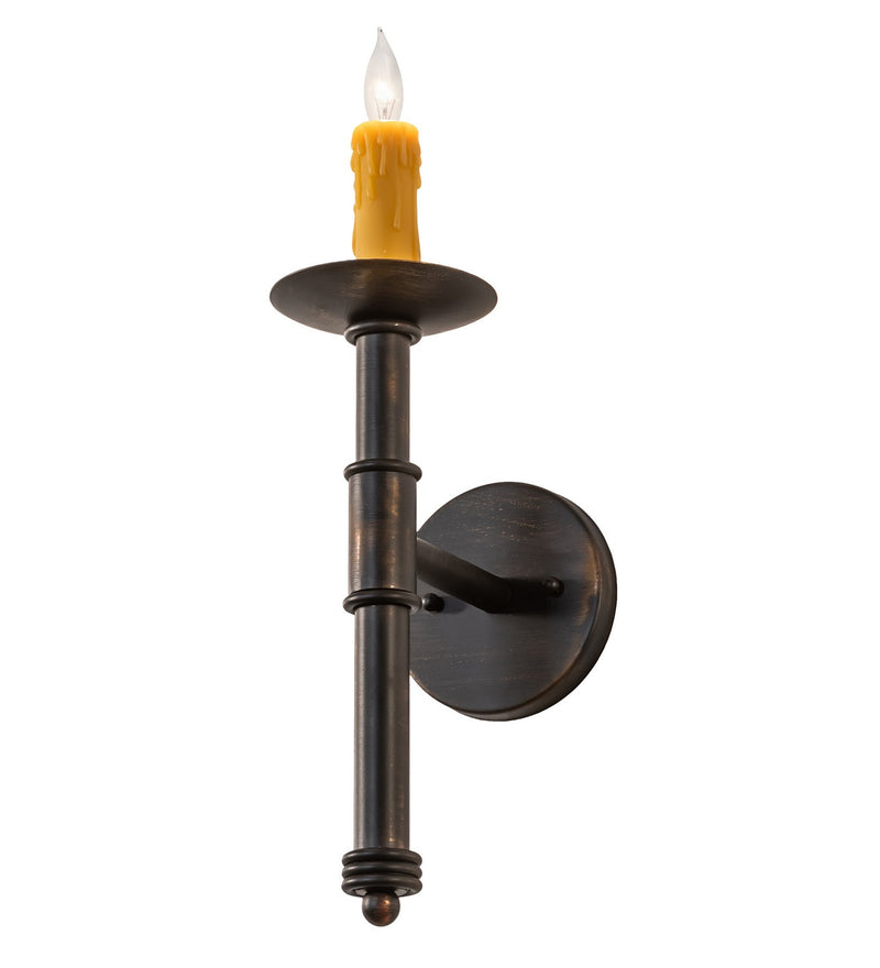 Meyda Tiffany 258671 One Light Wall Sconce, Antique Black