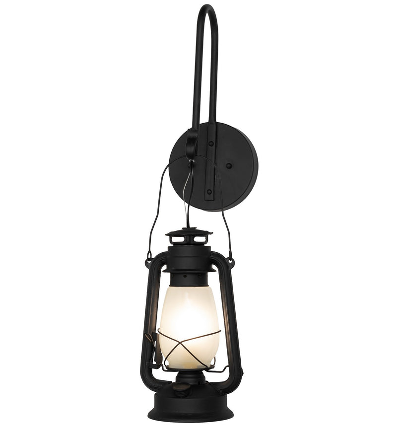 Meyda Tiffany 259055 One Light Wall Sconce, Costello Black
