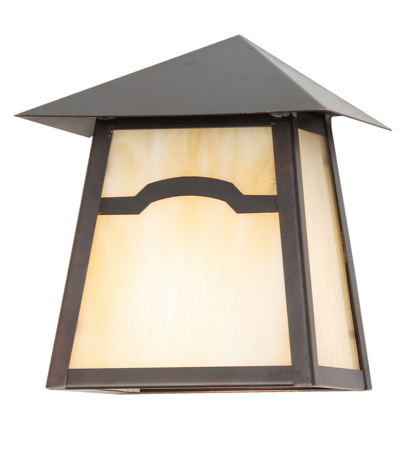 Meyda Tiffany 260944 One Light Wall Sconce, Craftsman Brown