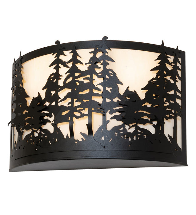 Meyda Tiffany 261119 Four Light Wall Sconce, Textured Black