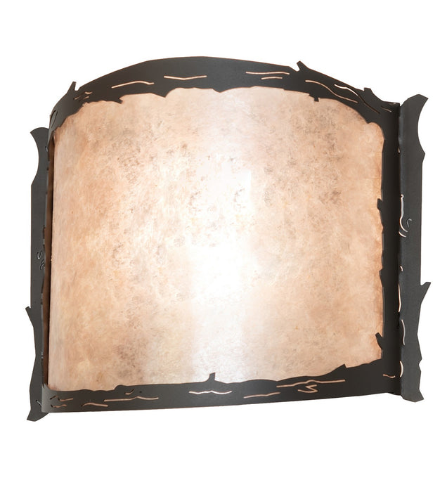 Meyda Tiffany 261583 One Light Wall Sconce, Wrought Iron