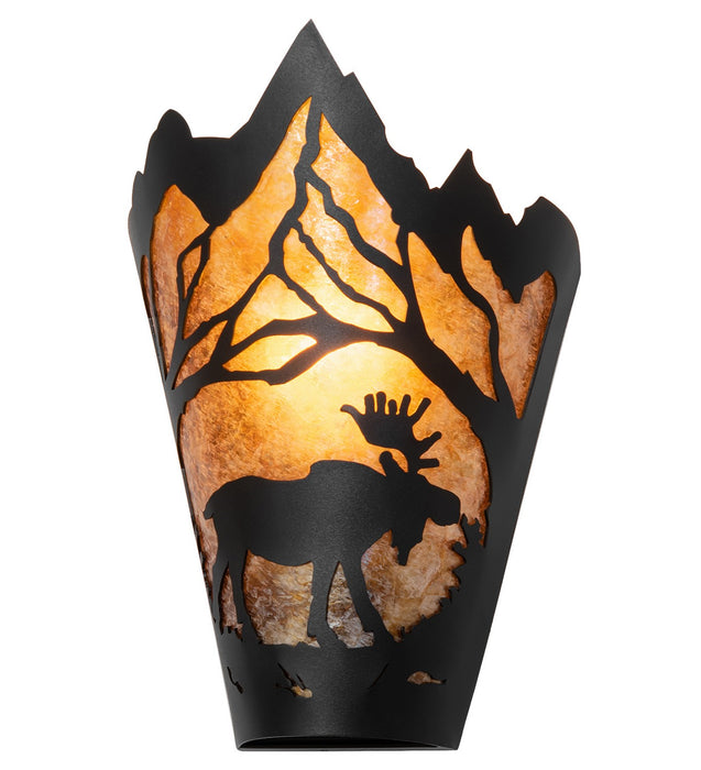 Meyda Tiffany 261845 One Light Wall Sconce, Textured Black