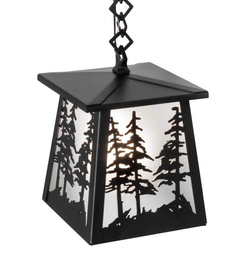 Meyda Tiffany 261862 One Light Mini Pendant, Textured Black