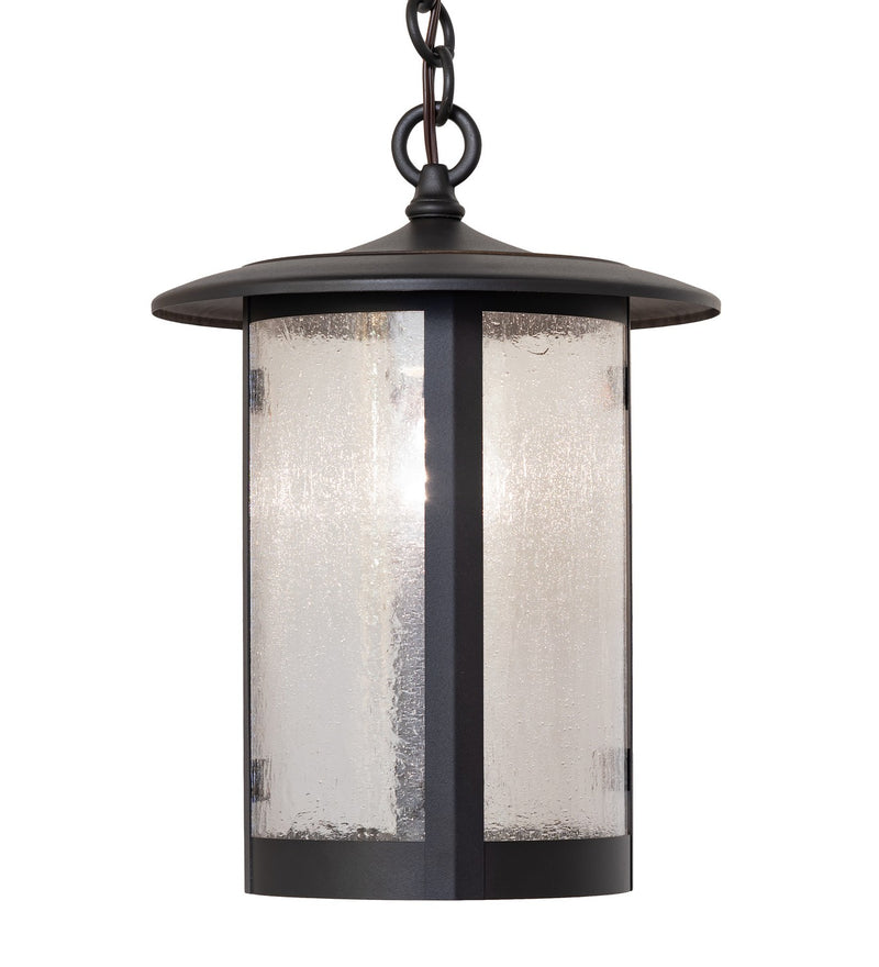Meyda Tiffany 261875 One Light Pendant, Wrought Iron