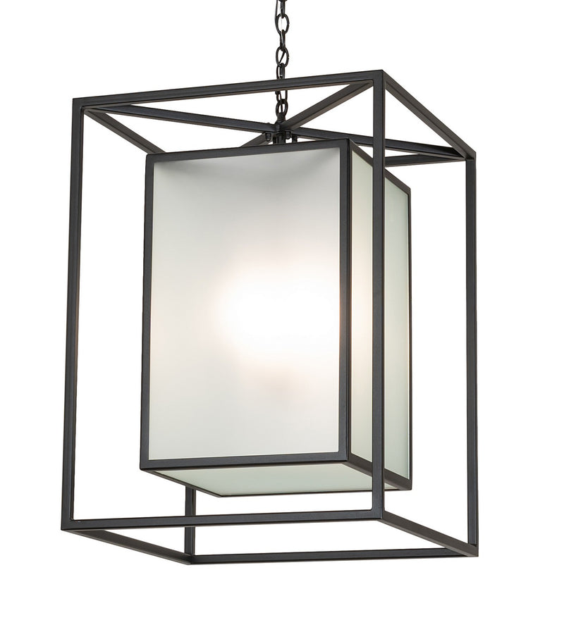 Meyda Tiffany 262077 Four Light Pendant, Textured Black
