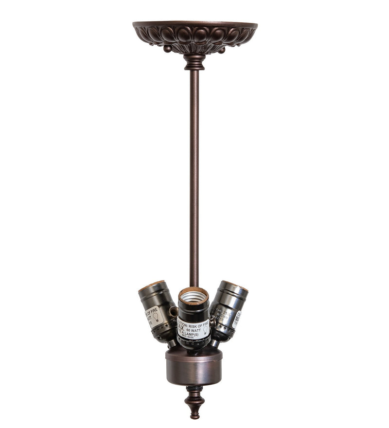 Meyda Tiffany 262187 Three Light Pendant Hardware, Mahogany Bronze