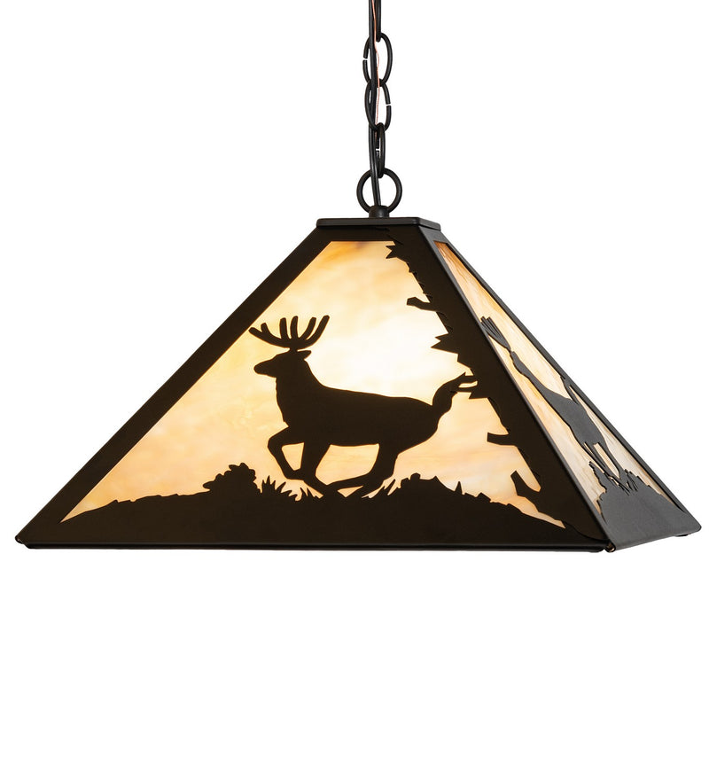 Meyda Tiffany 262422 Three Light Pendant, Textured Black