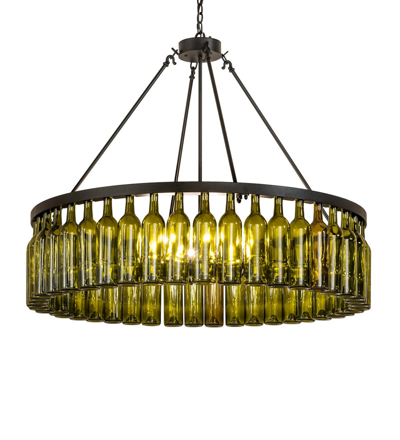 Meyda Tiffany 263172 Six Light Chandelier, Textured Black