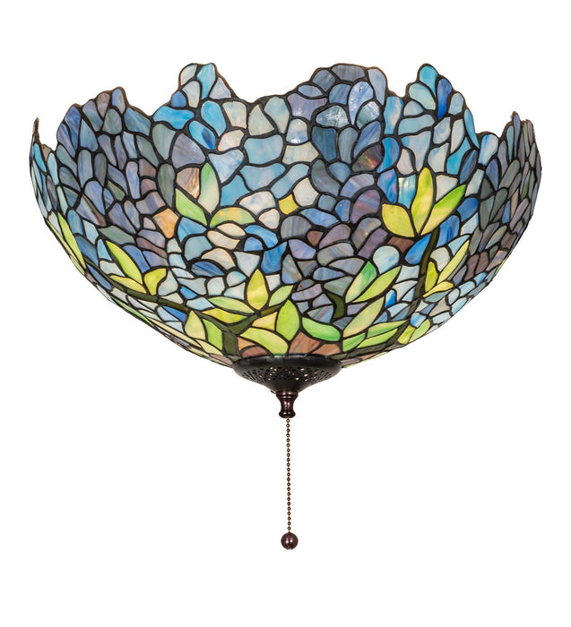 Meyda Tiffany 263354 Three Light Fan Light Fixture, Mahogany Bronze