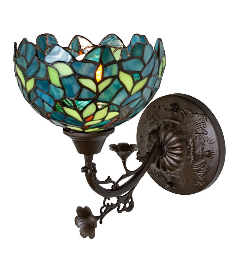 Meyda Tiffany 263355 One Light Wall Sconce, Mahogany Bronze