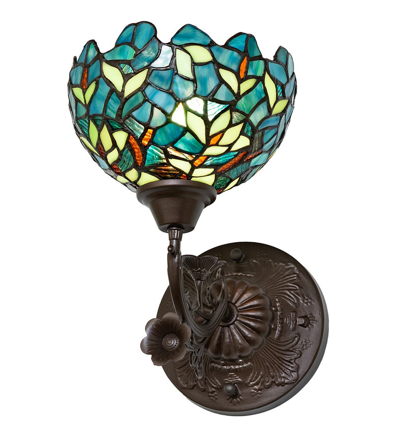 Meyda Tiffany 263355 One Light Wall Sconce, Mahogany Bronze
