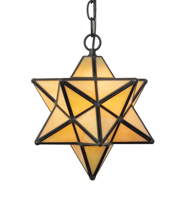 Meyda Tiffany 263550 One Light Pendant, Solar Black