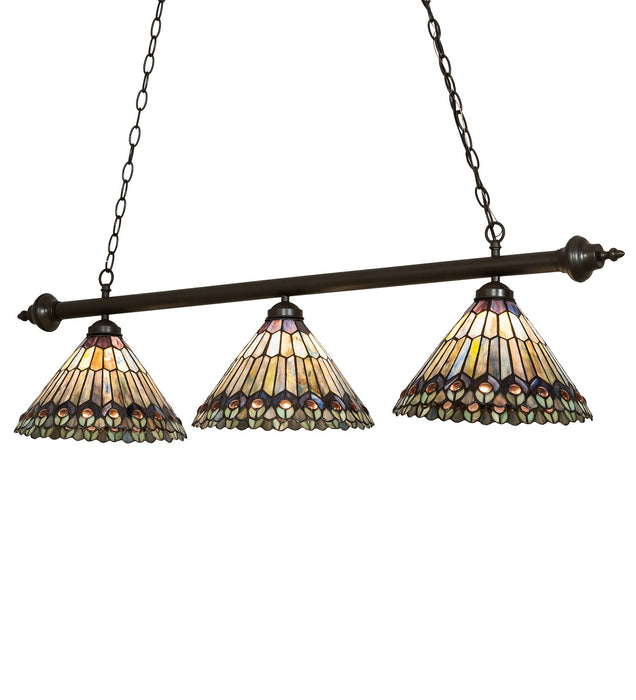 Meyda Tiffany 263642 Three Light Island Pendant, Mahogany Bronze