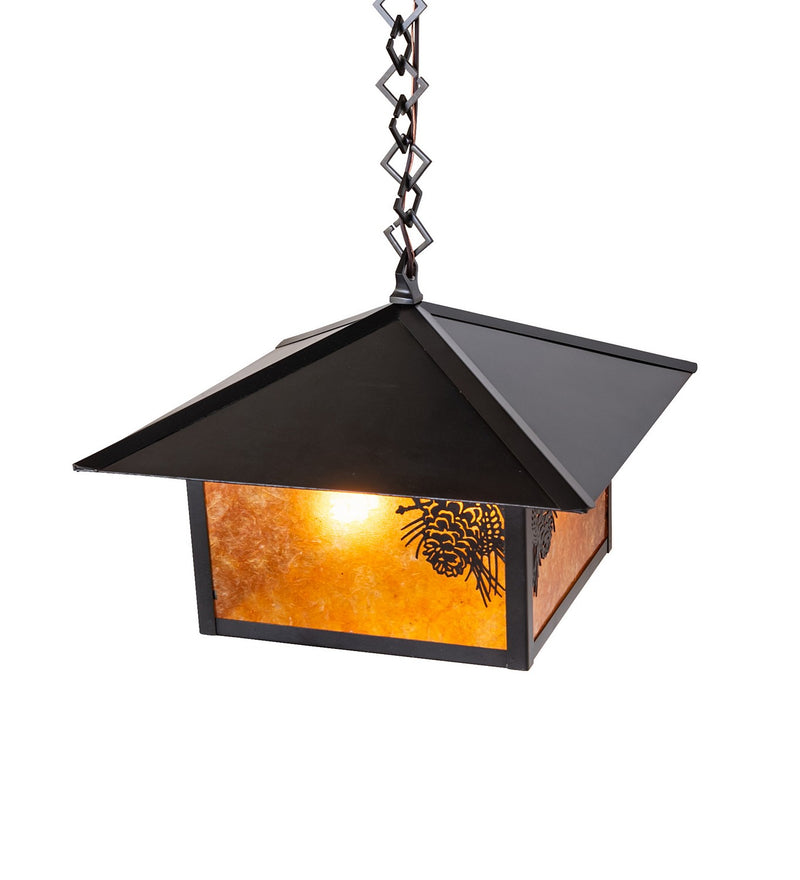 Meyda Tiffany 263707 13" Pendant, Craftsman Brown