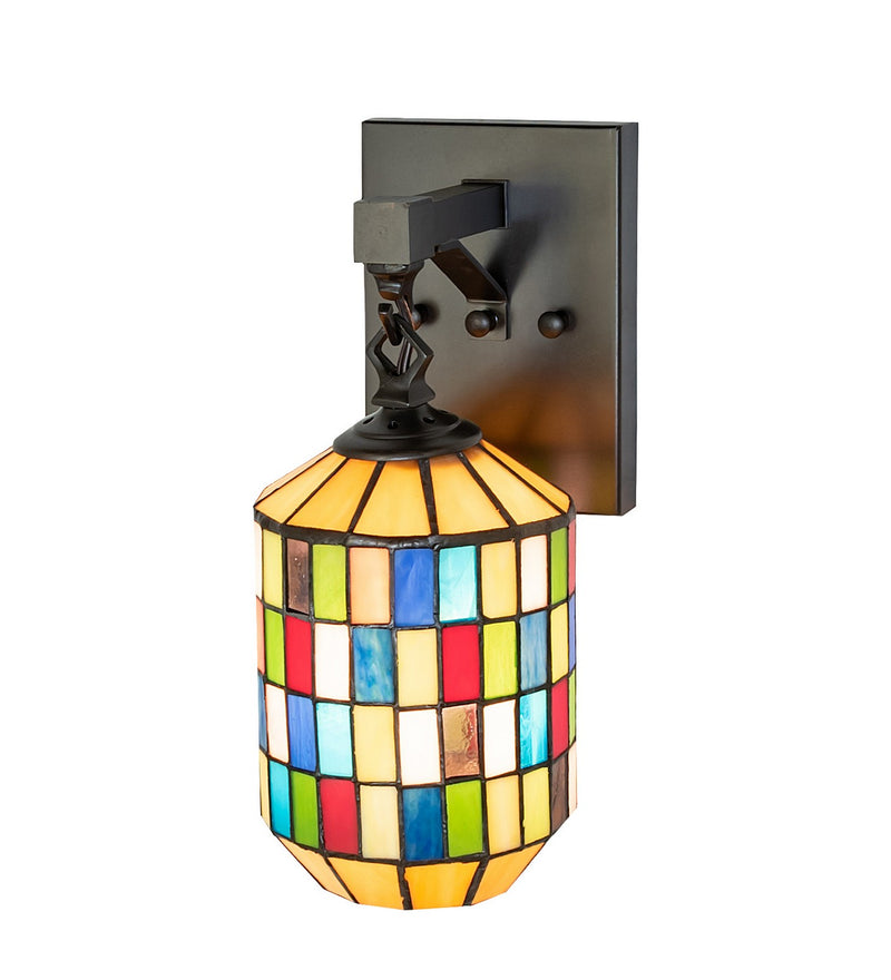 Meyda Tiffany 263709 One Light Wall Sconce, Craftsman Brown