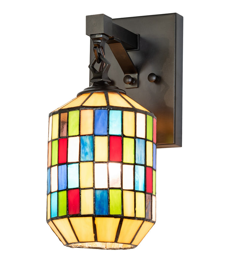 Meyda Tiffany 263709 One Light Wall Sconce, Craftsman Brown