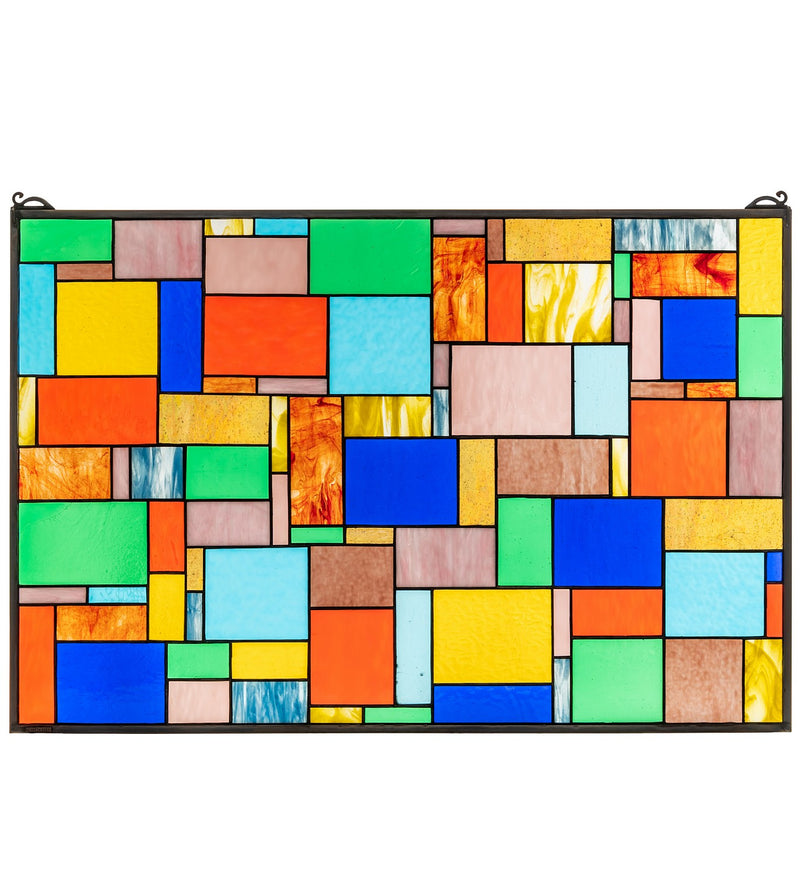 Meyda Tiffany 264169 Window, Darkened Brass