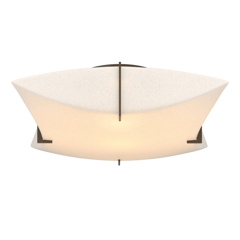 Hubbardton Forge 126620-SKT-05-SH1999 Two Light Semi-Flush Mount, Bronze