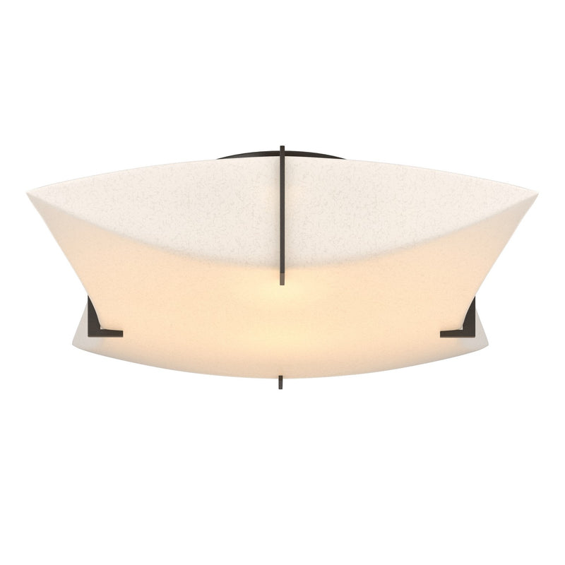 Hubbardton Forge 126620-SKT-14-SH1999 Two Light Semi-Flush Mount, Oil Rubbed Bronze